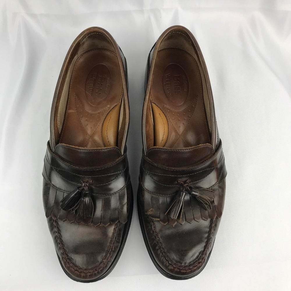Bass Weejuns Shoes Leather Tassel Loafers Size 10M